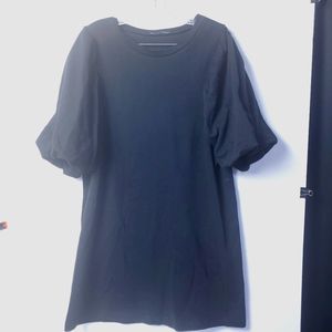 Zara Balloon Sleeve Sweat shirt Dress
